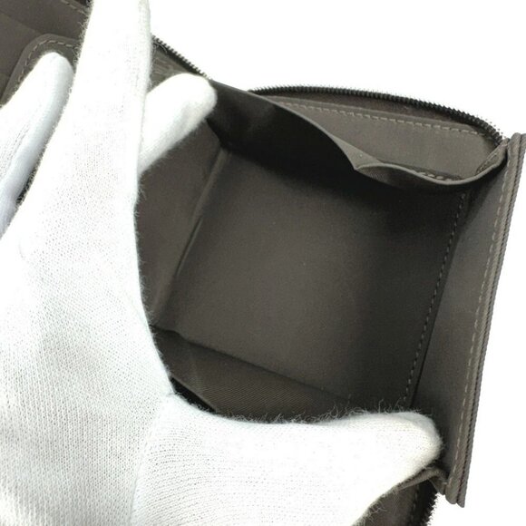 HERMES Horse Steeple PM Compact Wallet Zip Around Folded wallet Canvas Orange - Picture 8 of 12